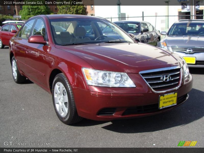 Dark Cherry Red / Camel 2010 Hyundai Sonata GLS