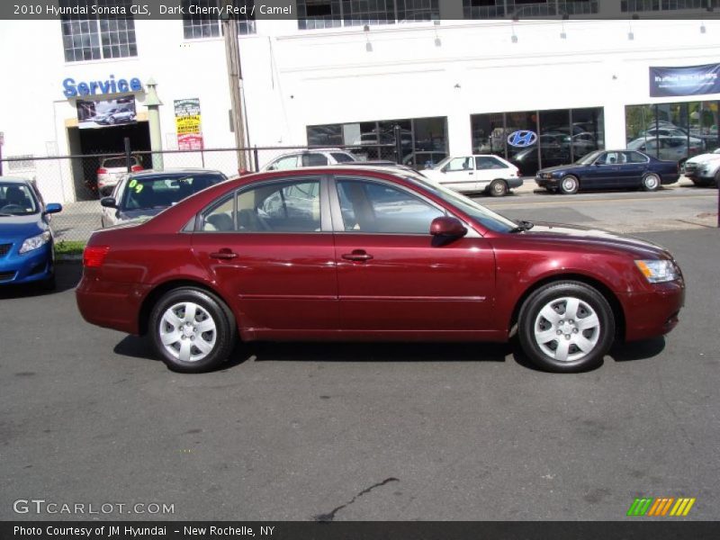 Dark Cherry Red / Camel 2010 Hyundai Sonata GLS