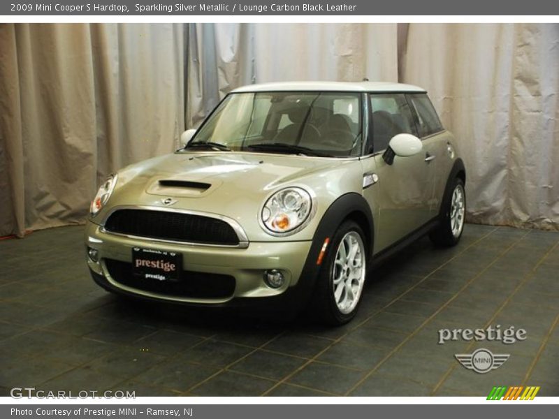 Sparkling Silver Metallic / Lounge Carbon Black Leather 2009 Mini Cooper S Hardtop