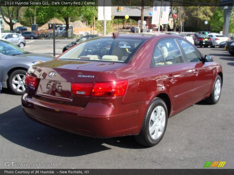 Dark Cherry Red / Camel 2010 Hyundai Sonata GLS