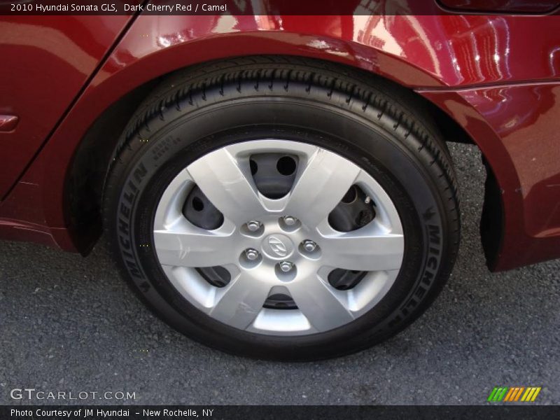 Dark Cherry Red / Camel 2010 Hyundai Sonata GLS