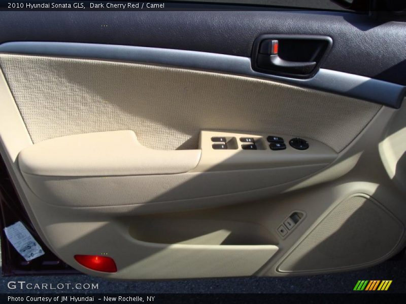 Dark Cherry Red / Camel 2010 Hyundai Sonata GLS