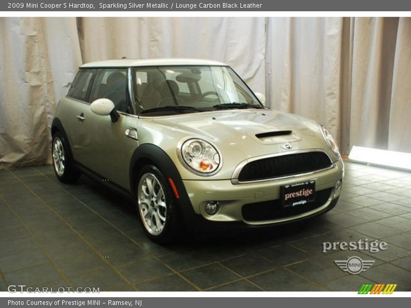 Sparkling Silver Metallic / Lounge Carbon Black Leather 2009 Mini Cooper S Hardtop