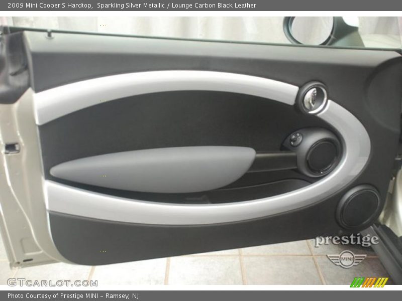Sparkling Silver Metallic / Lounge Carbon Black Leather 2009 Mini Cooper S Hardtop