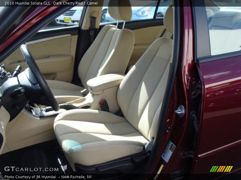 Dark Cherry Red / Camel 2010 Hyundai Sonata GLS