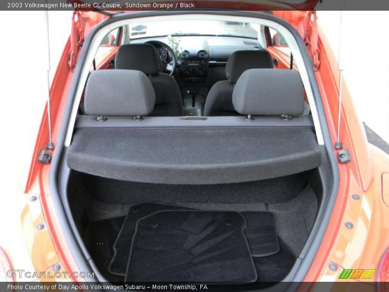 Sundown Orange / Black 2003 Volkswagen New Beetle GL Coupe