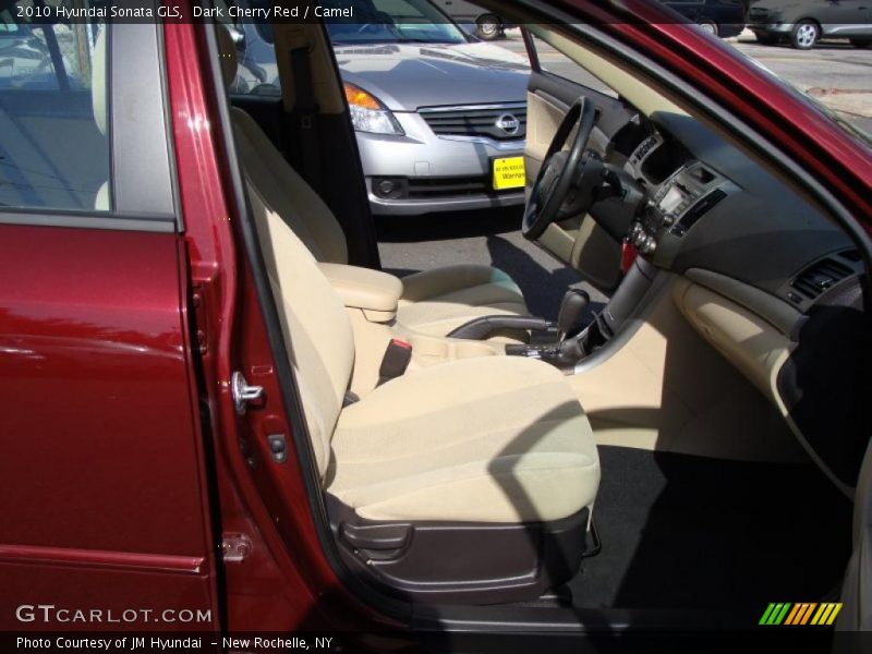 Dark Cherry Red / Camel 2010 Hyundai Sonata GLS