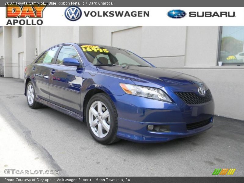 Blue Ribbon Metallic / Dark Charcoal 2007 Toyota Camry SE