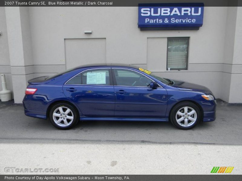 Blue Ribbon Metallic / Dark Charcoal 2007 Toyota Camry SE