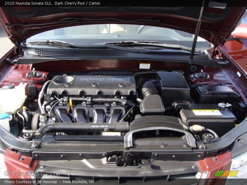 Dark Cherry Red / Camel 2010 Hyundai Sonata GLS