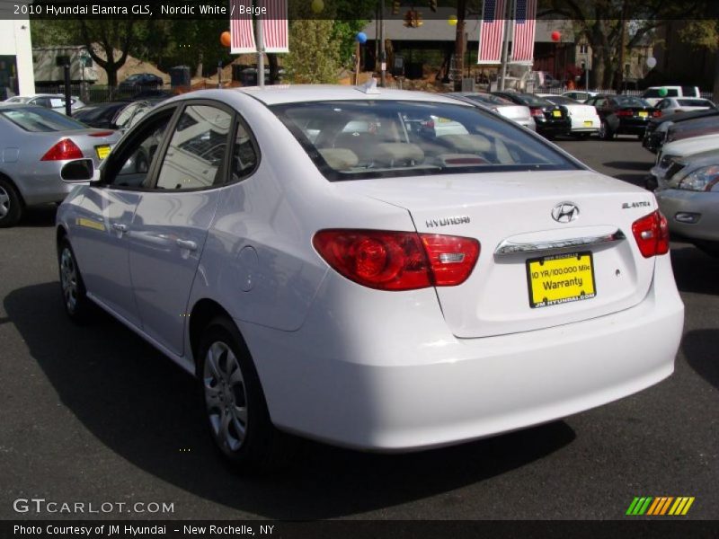 Nordic White / Beige 2010 Hyundai Elantra GLS