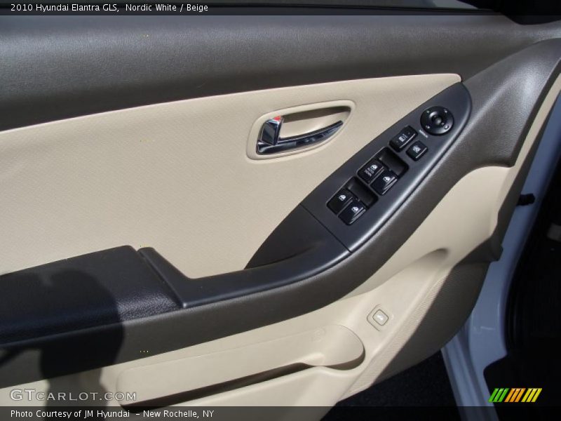Nordic White / Beige 2010 Hyundai Elantra GLS