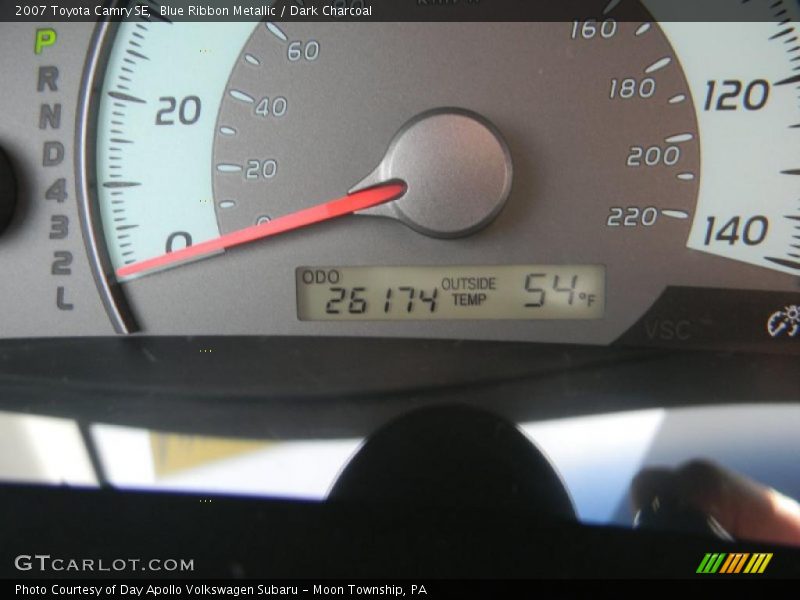 Blue Ribbon Metallic / Dark Charcoal 2007 Toyota Camry SE