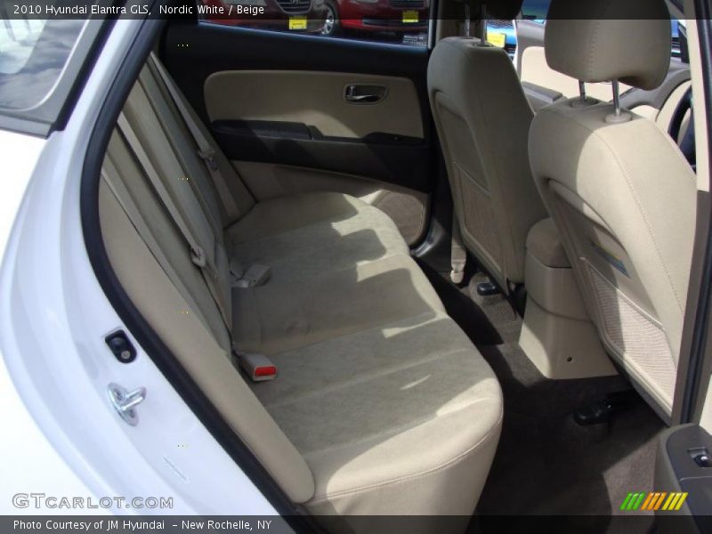 Nordic White / Beige 2010 Hyundai Elantra GLS