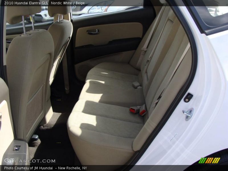 Nordic White / Beige 2010 Hyundai Elantra GLS