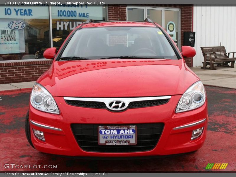 Chilipepper Red / Black 2010 Hyundai Elantra Touring SE