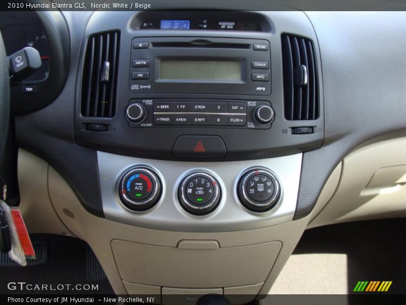 Nordic White / Beige 2010 Hyundai Elantra GLS