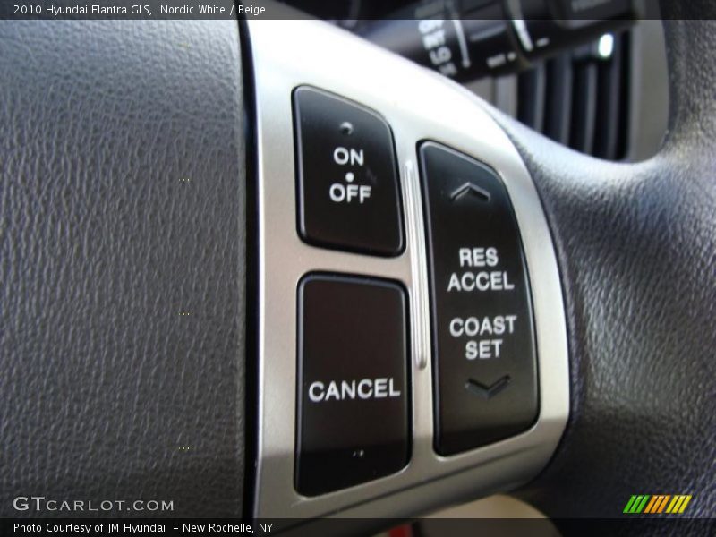 Nordic White / Beige 2010 Hyundai Elantra GLS