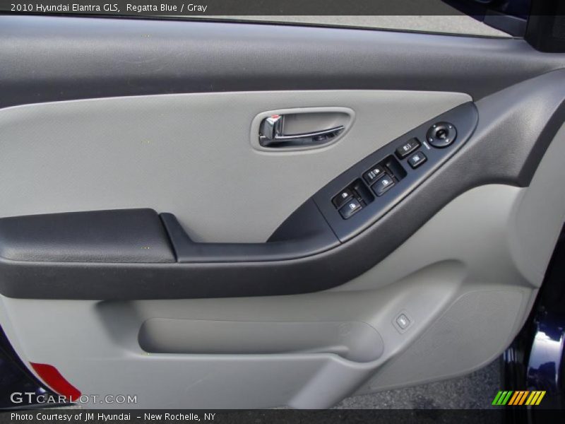 Regatta Blue / Gray 2010 Hyundai Elantra GLS