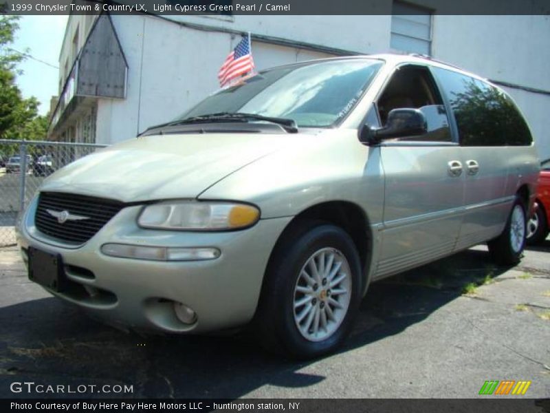 Light Cypress Green Pearl / Camel 1999 Chrysler Town & Country LX