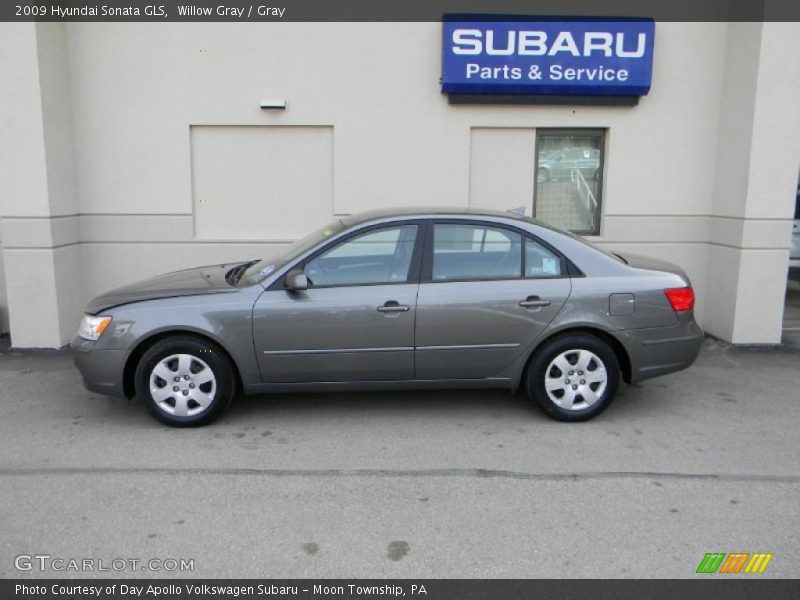 Willow Gray / Gray 2009 Hyundai Sonata GLS