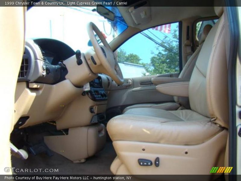 Light Cypress Green Pearl / Camel 1999 Chrysler Town & Country LX