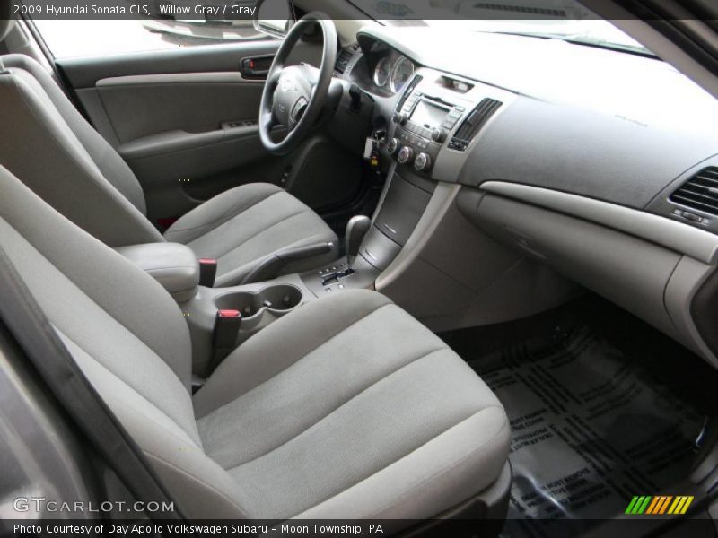 Willow Gray / Gray 2009 Hyundai Sonata GLS