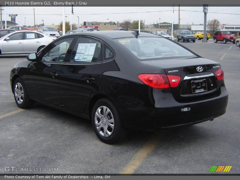 Ebony Black / Gray 2010 Hyundai Elantra GLS