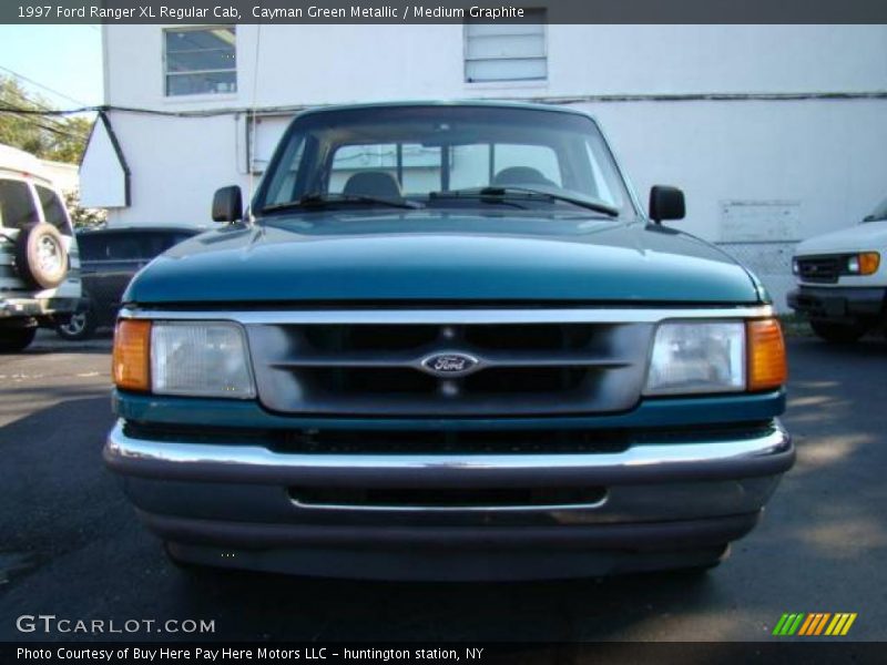 Cayman Green Metallic / Medium Graphite 1997 Ford Ranger XL Regular Cab