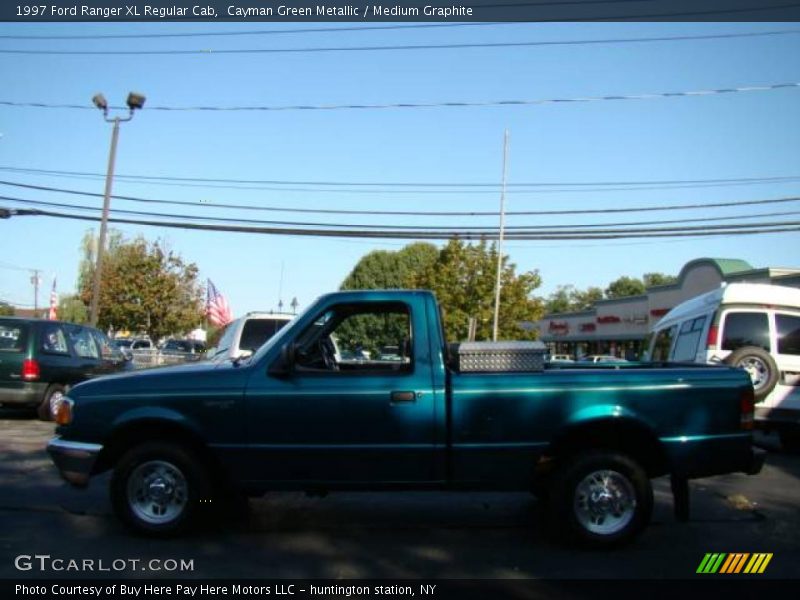 Cayman Green Metallic / Medium Graphite 1997 Ford Ranger XL Regular Cab