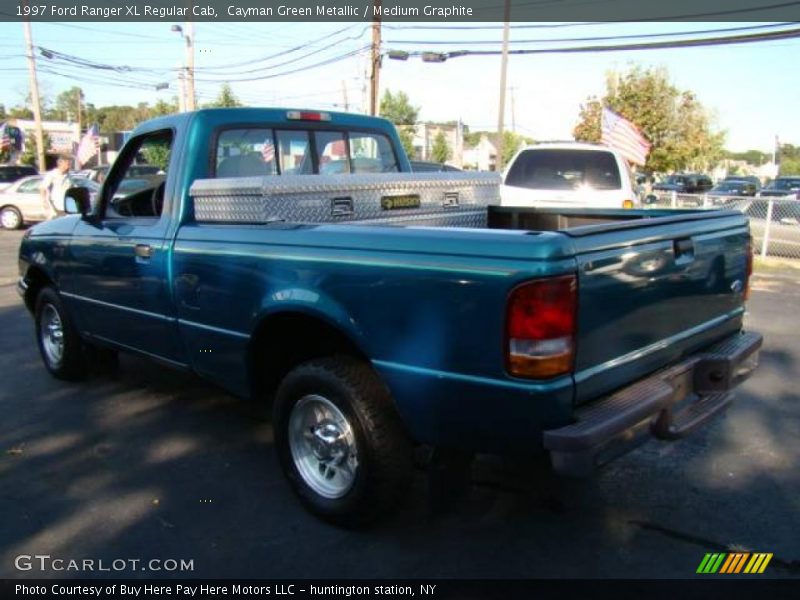 Cayman Green Metallic / Medium Graphite 1997 Ford Ranger XL Regular Cab