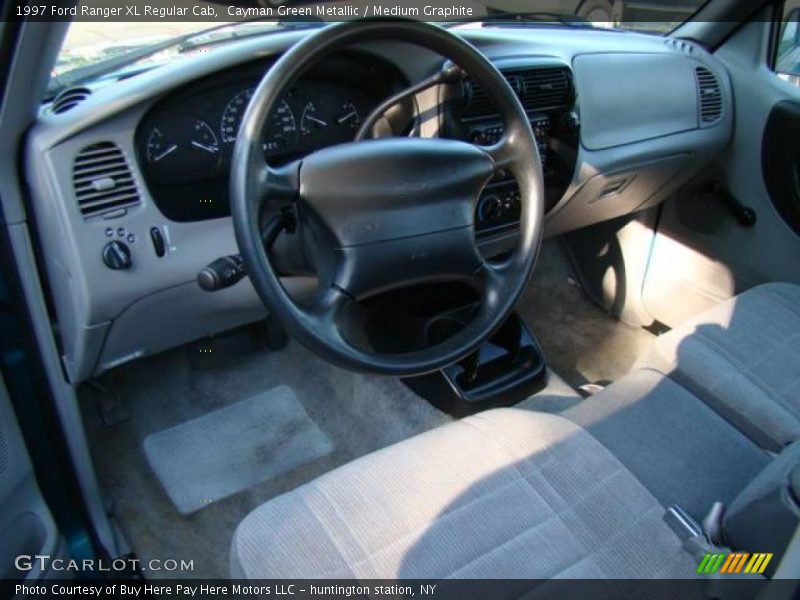 Cayman Green Metallic / Medium Graphite 1997 Ford Ranger XL Regular Cab