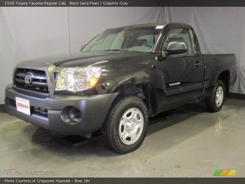 Black Sand Pearl / Graphite Gray 2008 Toyota Tacoma Regular Cab