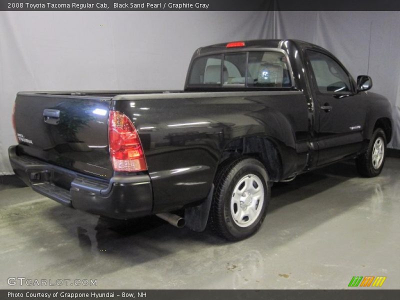 Black Sand Pearl / Graphite Gray 2008 Toyota Tacoma Regular Cab