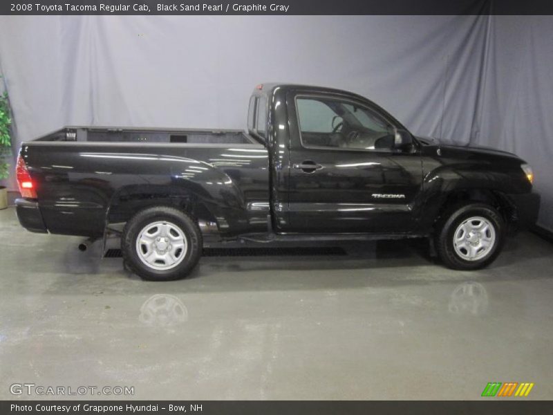 Black Sand Pearl / Graphite Gray 2008 Toyota Tacoma Regular Cab