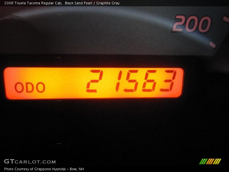 Black Sand Pearl / Graphite Gray 2008 Toyota Tacoma Regular Cab