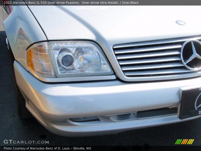 Silver Arrow Ultra Metallic / Silver/Black 2002 Mercedes-Benz SL 500 Silver Arrow Roadster