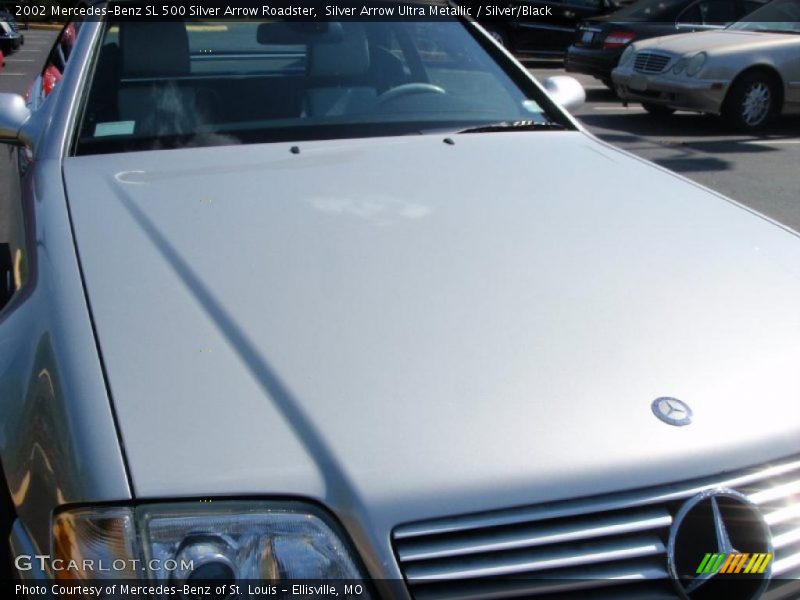 Silver Arrow Ultra Metallic / Silver/Black 2002 Mercedes-Benz SL 500 Silver Arrow Roadster