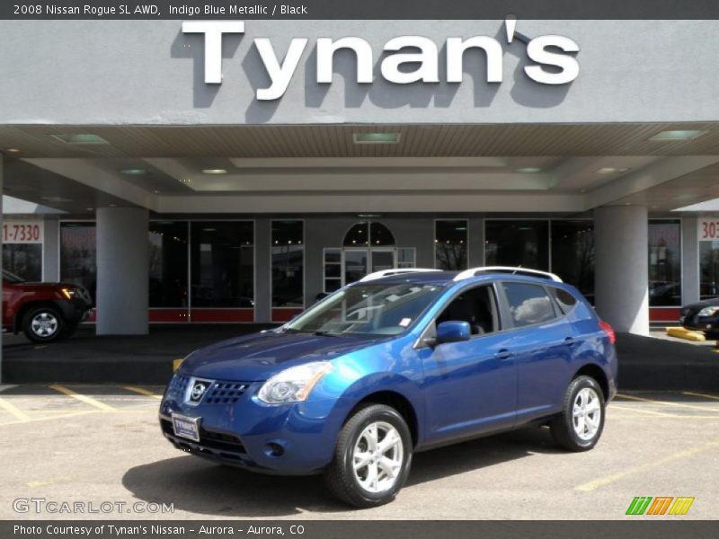 Indigo Blue Metallic / Black 2008 Nissan Rogue SL AWD