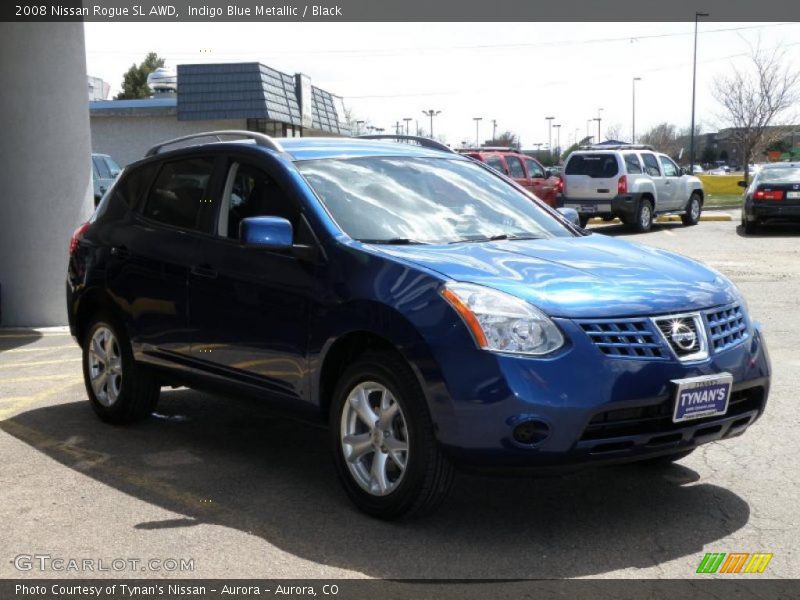 Indigo Blue Metallic / Black 2008 Nissan Rogue SL AWD