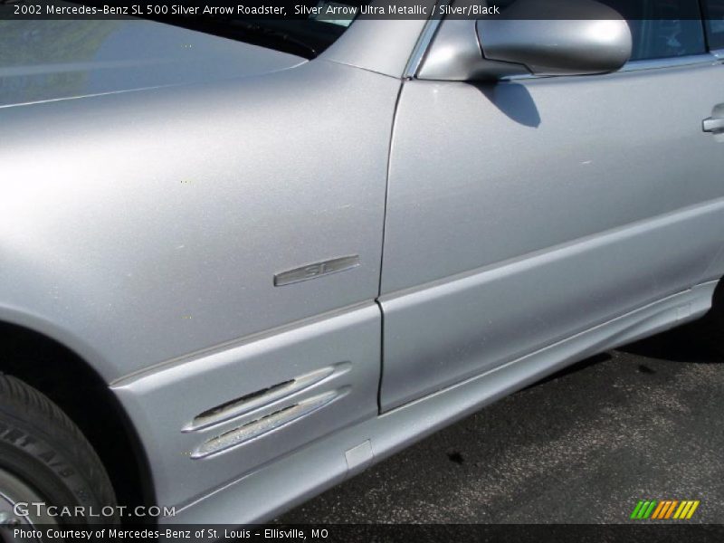 Silver Arrow Ultra Metallic / Silver/Black 2002 Mercedes-Benz SL 500 Silver Arrow Roadster