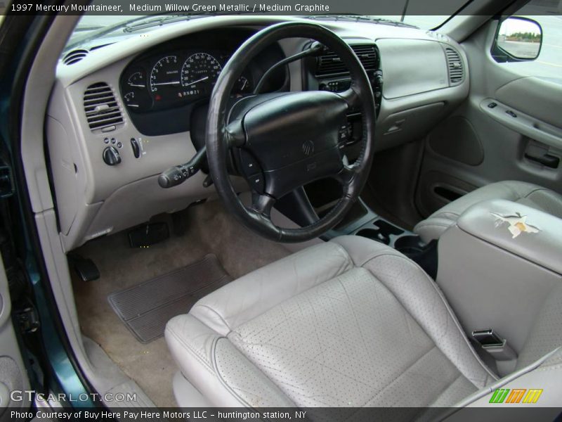 Medium Willow Green Metallic / Medium Graphite 1997 Mercury Mountaineer
