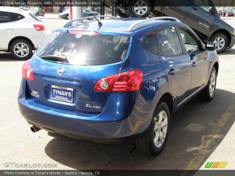 Indigo Blue Metallic / Black 2008 Nissan Rogue SL AWD