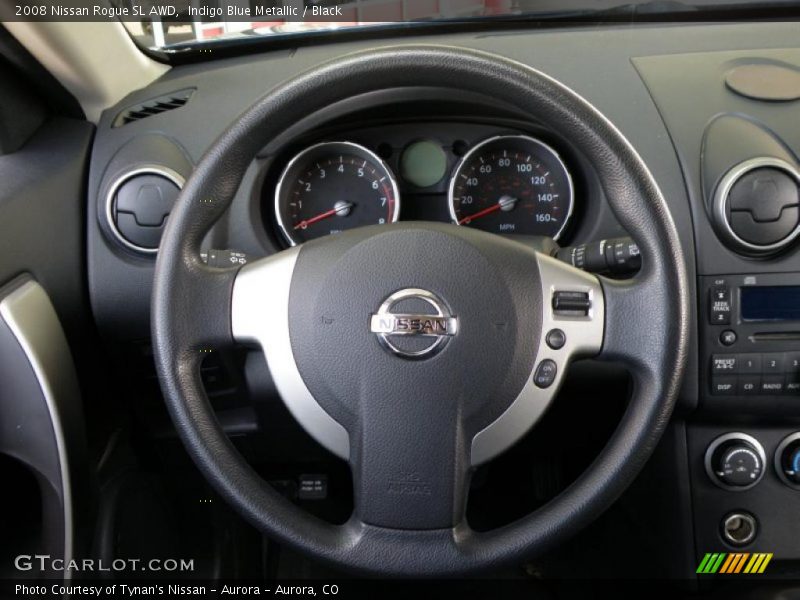 Indigo Blue Metallic / Black 2008 Nissan Rogue SL AWD