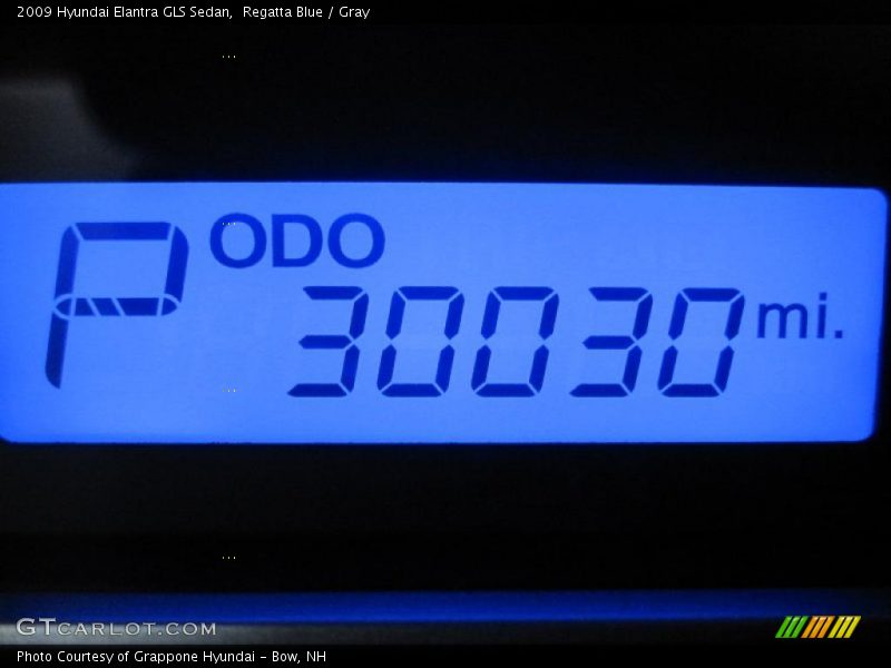 Regatta Blue / Gray 2009 Hyundai Elantra GLS Sedan