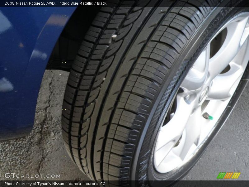 Indigo Blue Metallic / Black 2008 Nissan Rogue SL AWD