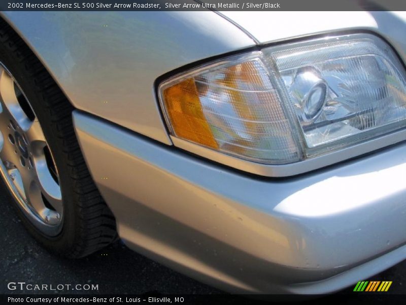 Silver Arrow Ultra Metallic / Silver/Black 2002 Mercedes-Benz SL 500 Silver Arrow Roadster