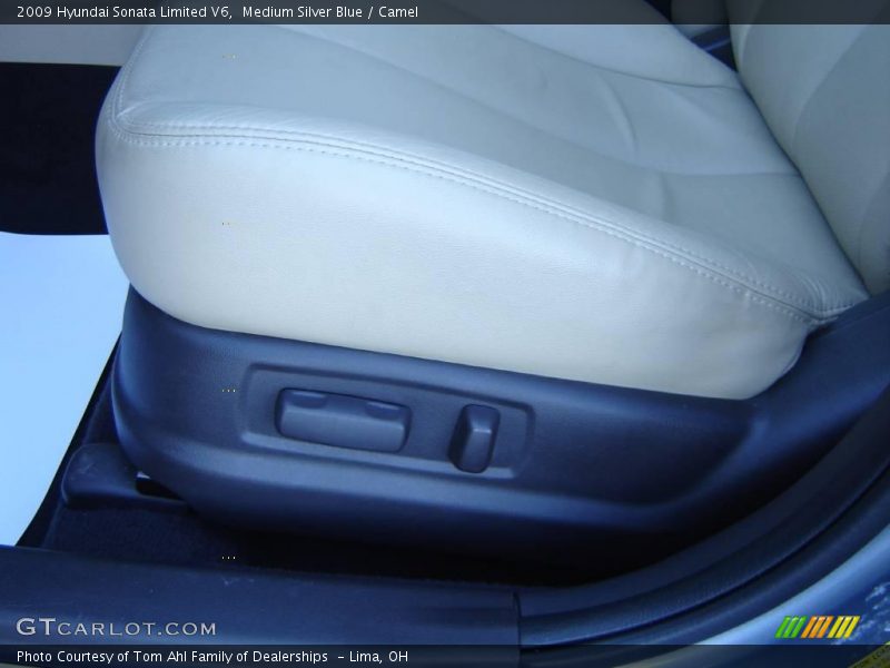 Medium Silver Blue / Camel 2009 Hyundai Sonata Limited V6