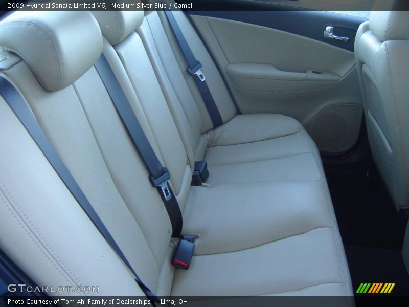 Medium Silver Blue / Camel 2009 Hyundai Sonata Limited V6
