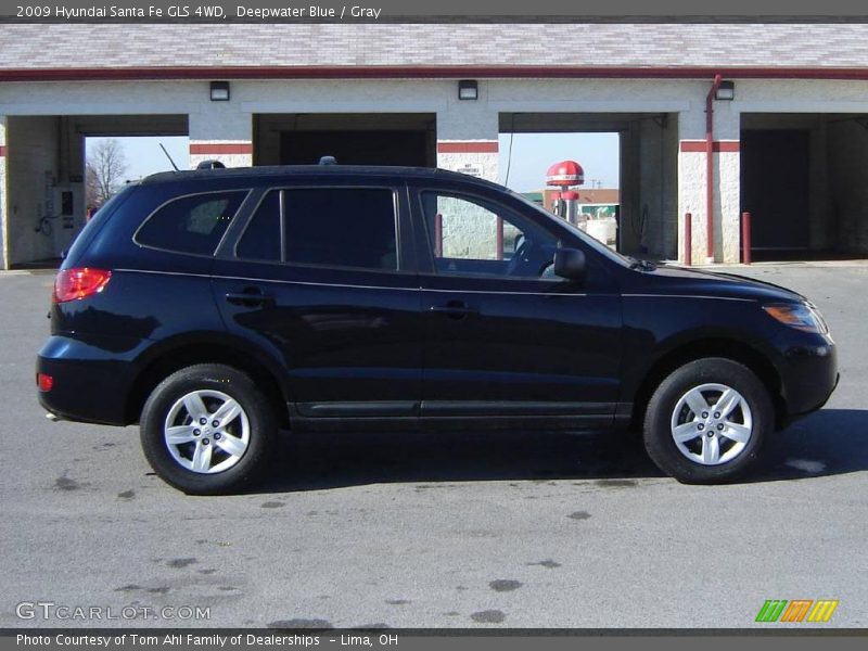 Deepwater Blue / Gray 2009 Hyundai Santa Fe GLS 4WD